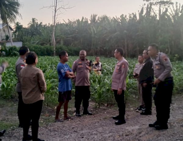Tim Puslitbang Mabes Polri Cek Lahan Ketahanan Pangan Binaan Polres Kupang di Babau