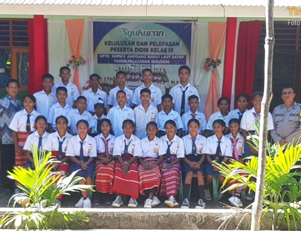 Cegah Vandalisme Pasca Pengumuman Kelulusan, Bhabinkamtibmas Amfoang Barat Laut Pantau dan Beri Edukasi Kamtibmas