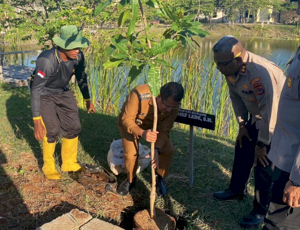 Bupati dan Wakil Bupati Kupang Kunjungi Ekowisata Tantya Sudirajati Polres Kupang, Tanam Pohon hingga Latihan Menembak