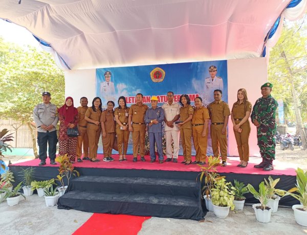 Polsek Kupang Barat Amankan Peletakan Batu Pertama Pembangunan Kantor Camat, Wujudkan Kegiatan Berjalan Aman dan Lancar
