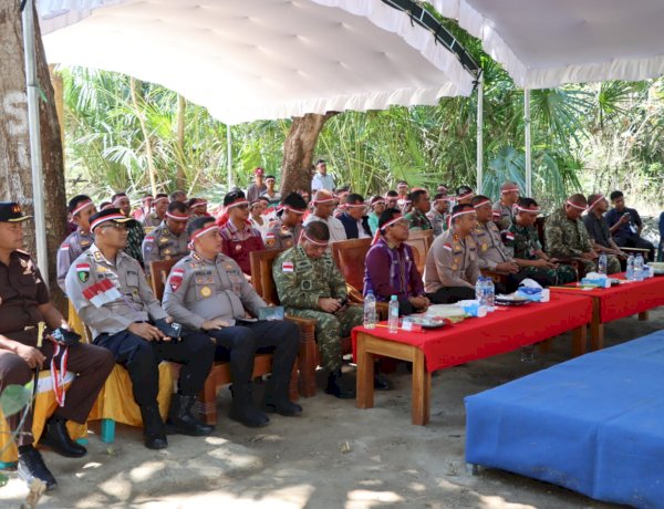 Kapolres Kupang  Hadiri Peresmian Jembatan Merah Putih Presisi di Desa Benu
