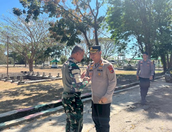 Kapolres Kupang dan Danyonif 743/PSY Perkuat Sinergitas TNI-Polri
