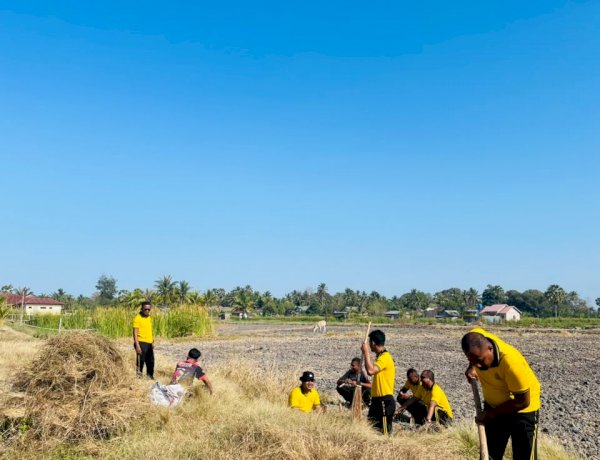Manfaatkan Hari Libur, Seluruh Personel Polres Kupang Rawat Ekowisata Tantya Sudirajati Cegah Kebakaran