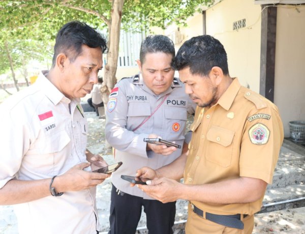 Polres Kupang Bersama Dukcapil Aktivasi IKD dan Sosialisasikan Agen Perlinsos