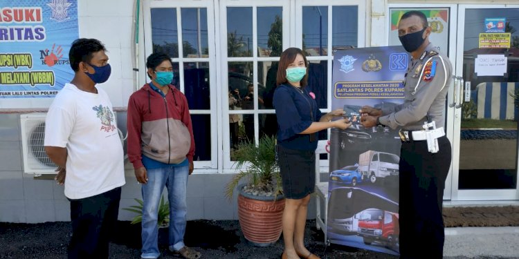Sat lantas Polres Kupang luncurkan 140 rekening bansos bagi pekerja informal