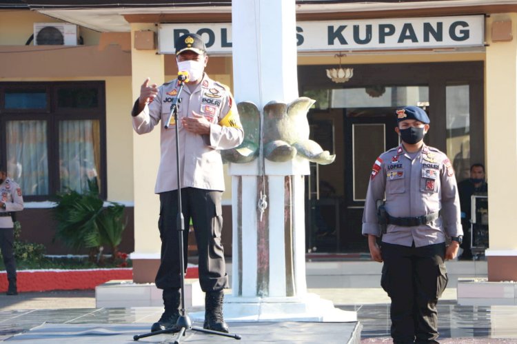 Mendadak ...Waka Polda NTT,  apelkan seluruh personil Polres Kupang