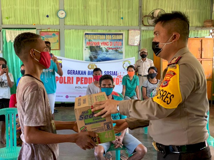 Kapolres Kupang, Berbagi Kasih Ditengah Covid-19 Dirumah Ibadah dan Panti Asuhan