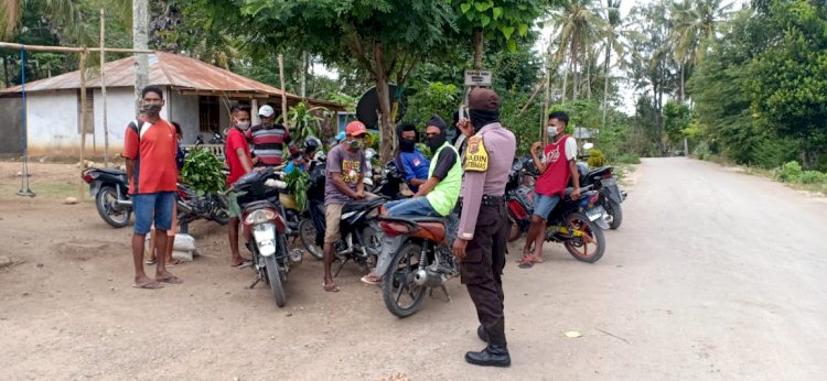 Bhabinkamtibmas, Dan nanti Warga Desa Binaan Himbau Tetap Taati Protokol Kesehatan Covid-19