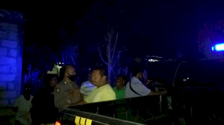 Pastikan Situasi Kondusif , KSPKT II Polsek Kupang Tengah Lakukan Patroli Malam