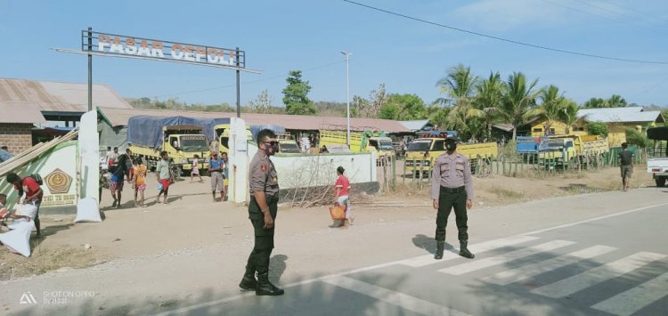 Kapolsek Amfoang Timur Imbau Masyarakat Perbatasan Tetap Patuhi Protokol Kesehatan