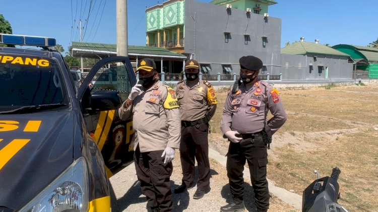 Polres Kupang  Gelar  Operasi Pendisiplinan Masyarakat Untuk Menggunakan Masker