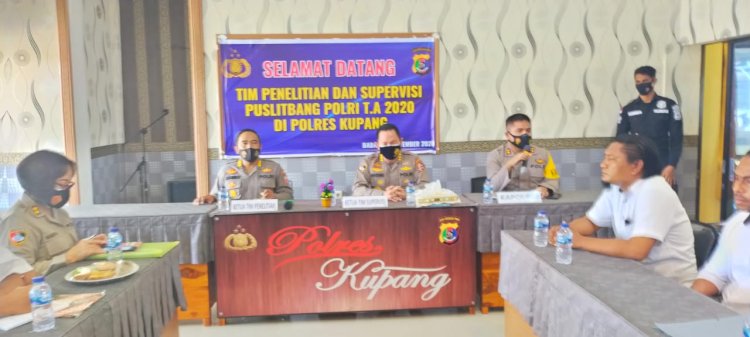 Tim Puslitbang Polri Kunjungi Polres Kupang Polda NTT