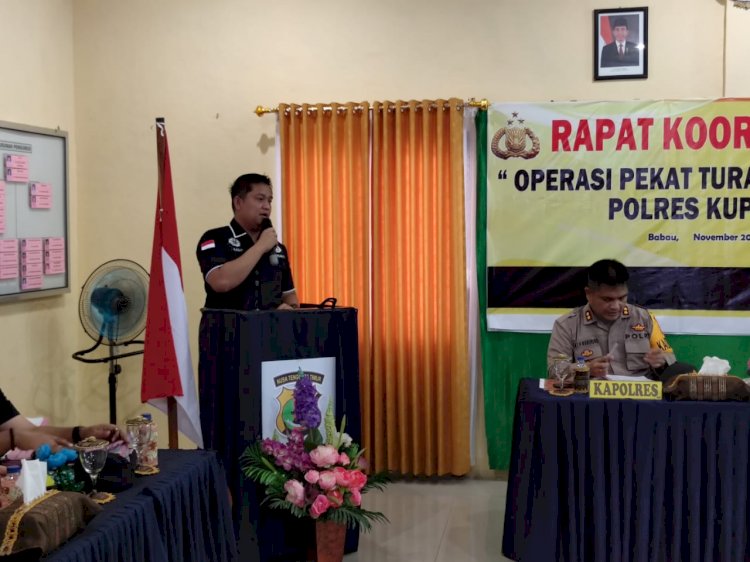 Kapolres Kupang Pimpin Rapat Operasi Pekat Turangga 2020