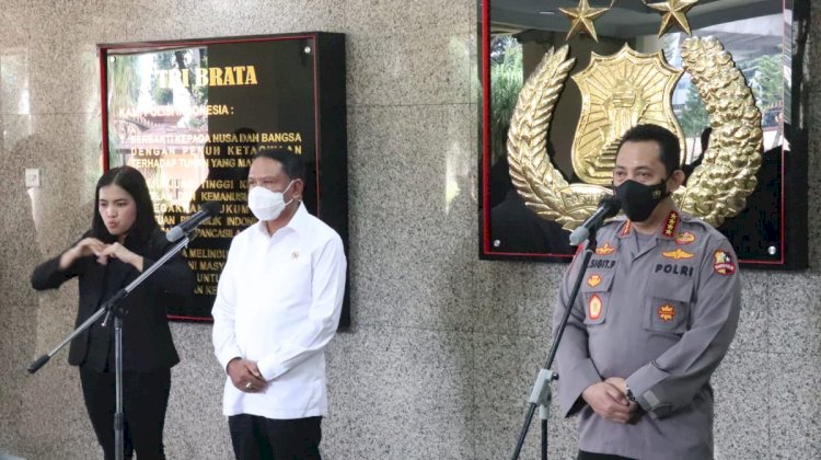 Disambangi Menpora, Kapolri Bahas Kegiatan Olahraga Bisa Terlaksana Disaat Pandemi 