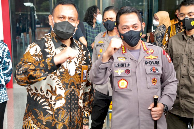 Sambangi KPK, Kapolri Bicarakan Penguatan SDM, Pencegahan Hingga Joint Investigasi  