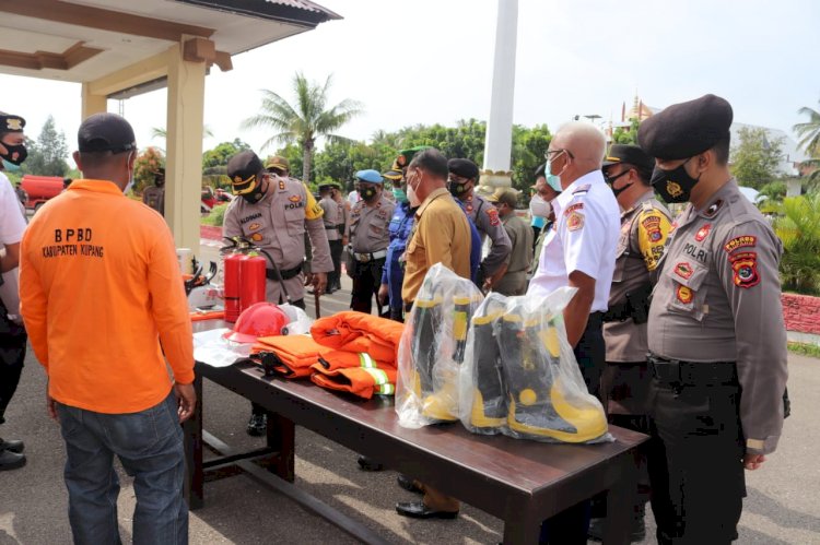 Polres Kupang Gelar Apel Kesiapan Penanggulangan Bencana Karhutla