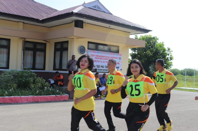 Anggota Polres Kupang  Ikuti Tes Kesamaptaan Jasmani