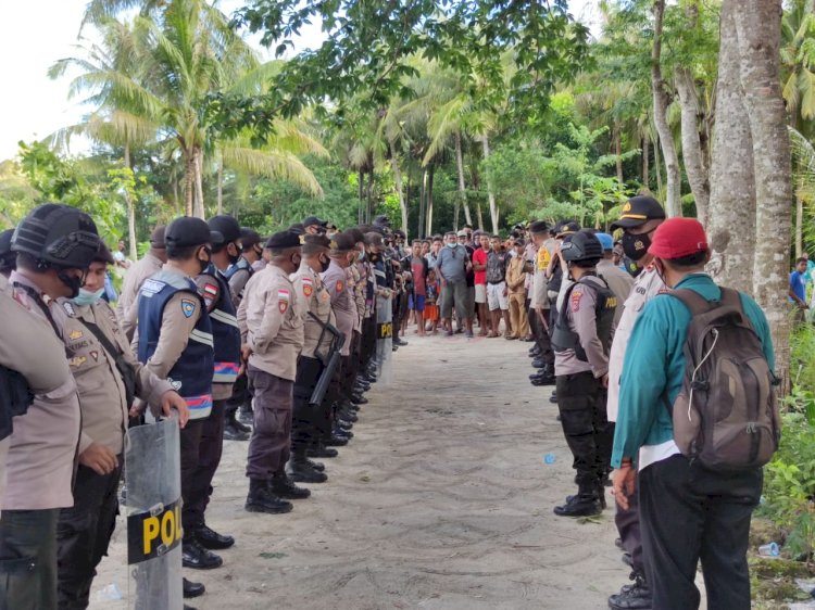 Kapolres Kupang Pimpin Langsung Pengaman Eksekusi Lahan di Desa Taloetan