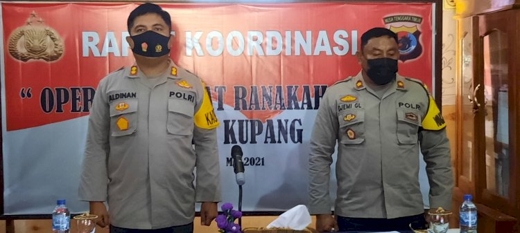 Samakan Persepsi Kapolres Kupang Gelar Rapat Koordinasi Operasi Ketupat Ranakah