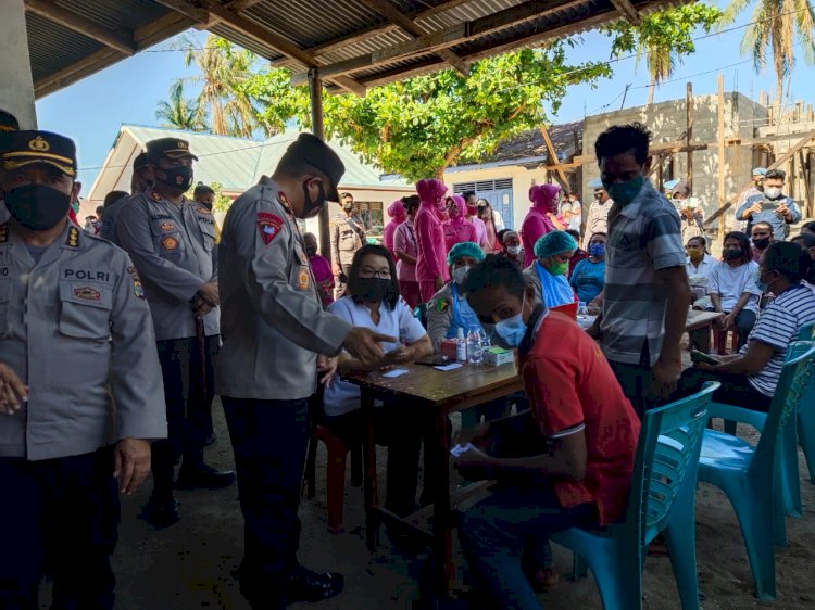 300 Vasinasi Geratis Dilaksanakan Polres Kupang Polda NTT