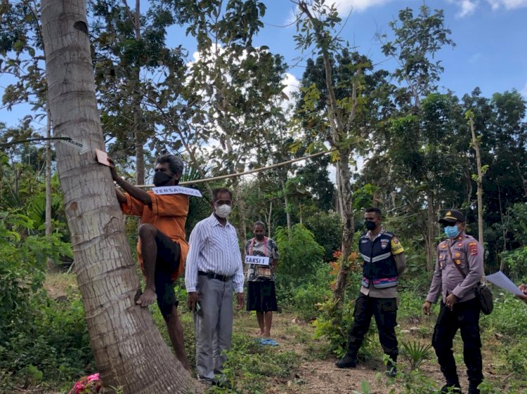 Polsek Kupang Timur Gelar Rekontruksi Kasus Pembunuhan