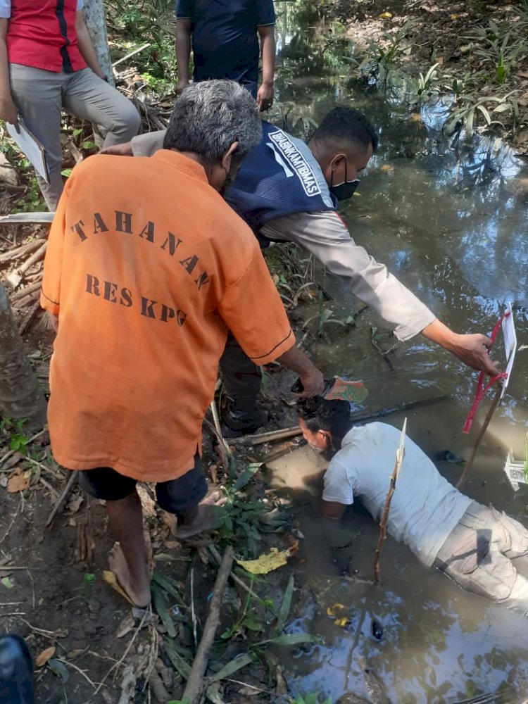 Polsek Kupang Timur Gelar Rekontruksi Kasus Pembunuhan