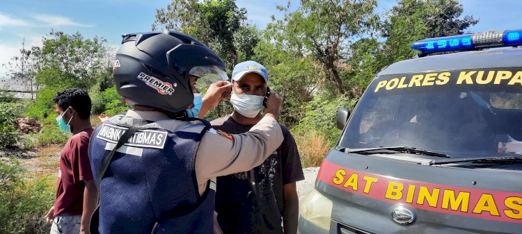 Cegah Penyebaran Covid-19  Polres Kupang Gelar Ops PPKM