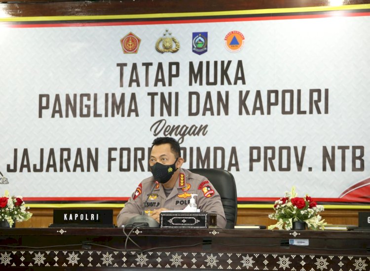 Kapolri Ingatkan Penurunan Level di NTB Harus Diimbangi Prokes yang Ketat