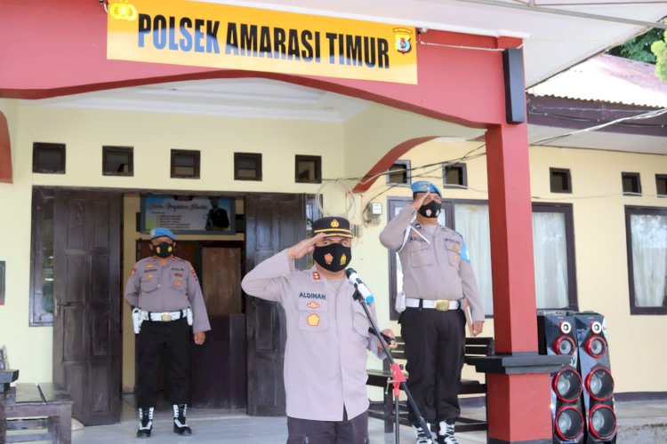 Motivasi Anggota Kapolres Kupang Laksanakan Apel Pagi Ke Polsek Jajaran