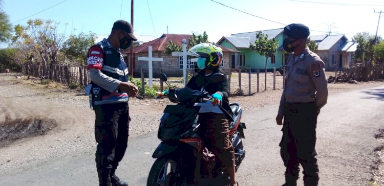 Polsek Sulamu Gencar Memberikan Himbauan PPKM Meski Angka Covid-19 Menurun