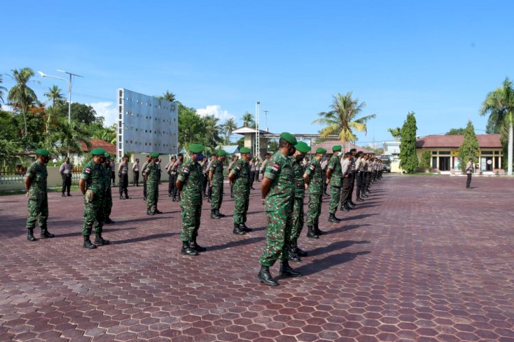 Jamin Situasi Kondusif Saat Pilkades Polres Kupang Gelar Patroli Gabungan