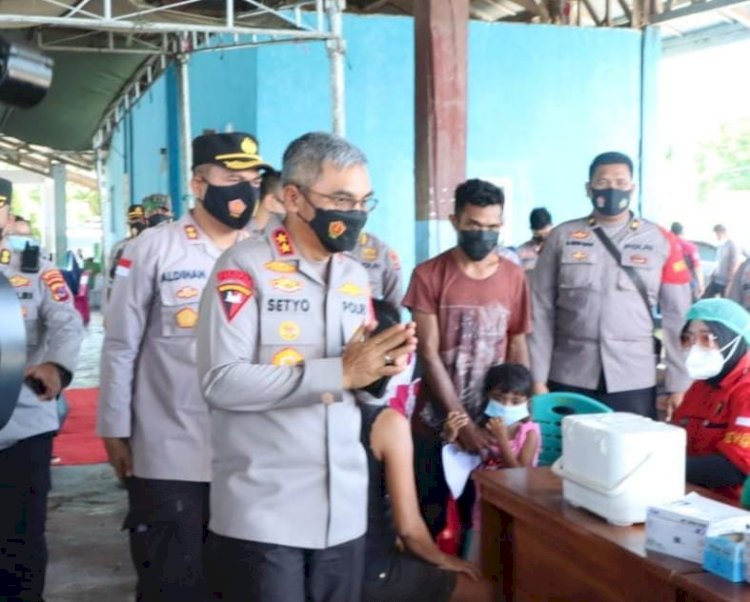 Kapolda NTT Tinjau Percepatan Vaksinasi Presisi Polres Kupang