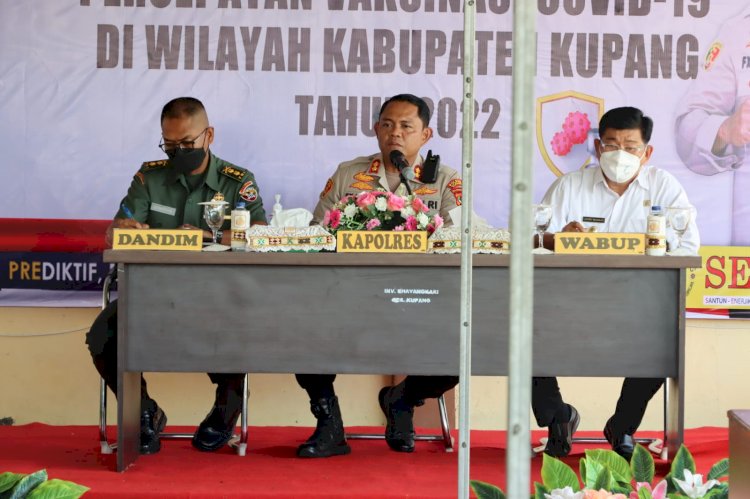 Kapolres Kupang Pimpin Rapat Kordinasi Percepatan Vaksinasi Covid - 19