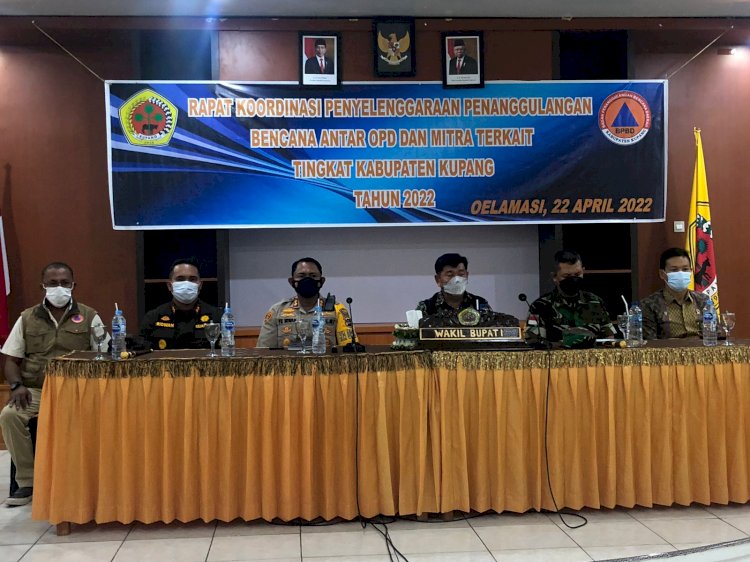 Kapolres Kupang Hadiri  Pembukaan Rapat Kordinasi Penanggulangan Bencana Tingkat Kabupaten Kupang