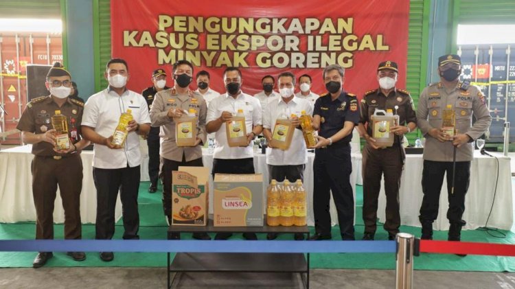 Polri Gagalkan 8 Kontainer Minyak Goreng Siap Ekspor ke Timor Leste