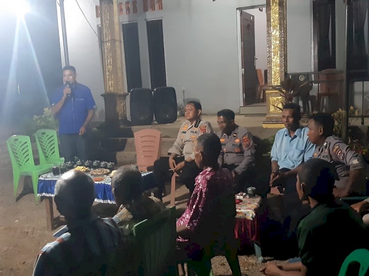 Kapolres Kupang Jalin Silaturahmi Dengan Anggota Dewan Serta Tokoh Masyarakat Terdampak Pembangunan Bendungan Tefmo Manikin