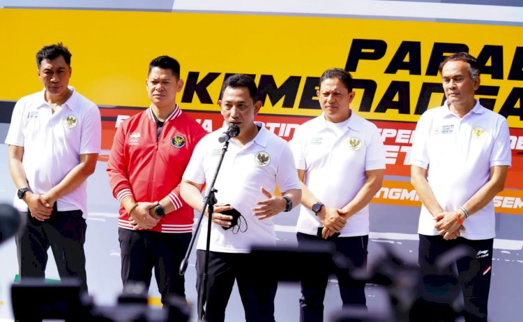 Gelar Parade Kemenangan Atlet Sea Games, Kapolri Fokus Kembangkan Olahraga Sepeda Indonesia