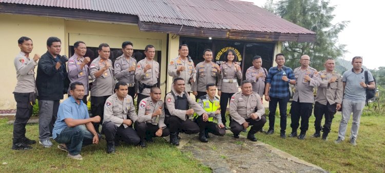 Bekerja Keras, Cerdas dan Iklas, Pesan Kapolres Kupang Saat Kunjungan kerja ke 2 Polsek Jajaran Polres Kupang