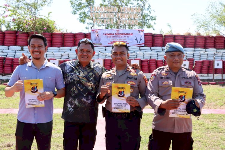 Kristo Ngay Menjadi Juara Pertama Lomba Menembak di Polres Kupang