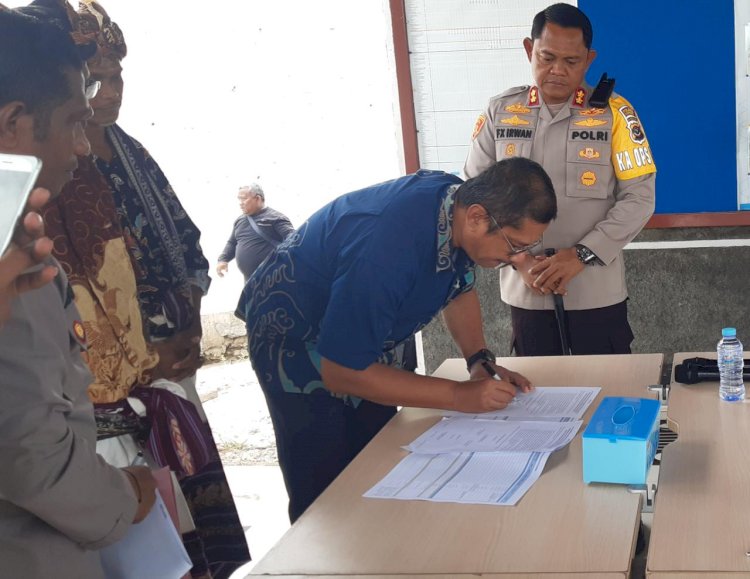 Berkat Usaha Kapolres Kupang Masalah Bendungan Tefmo Manikin CLEAR, Pembangunan Dilanjutkan