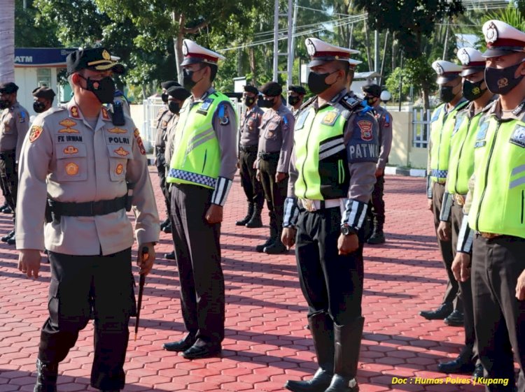 Satuan Lalu Lintas Polres Kupang, Gelar Sosialisasi Keselamatan Berlalu-lintas