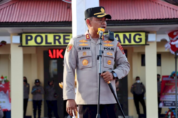 Kapolres Kupang Tegaskan Kembali Arahan Kapolri Kepada Personil Polres Kupang.