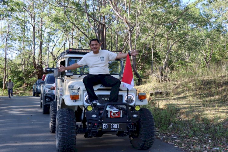 Kapolres Kupang Rela Mobilnya Rusak Demi Menjangkau Personil  Yang Bertugas di Pedalaman