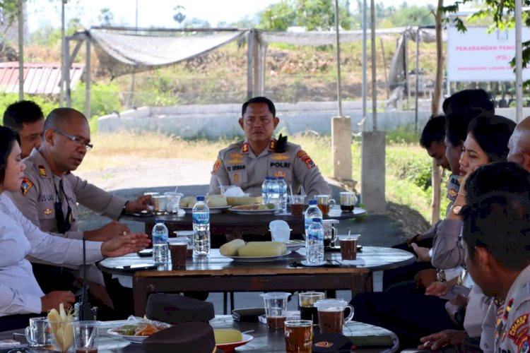 Coffee Morning , Tradisi Kapolres Kupang bersama PJU Polres Kupang Anev Tugas Mingguan