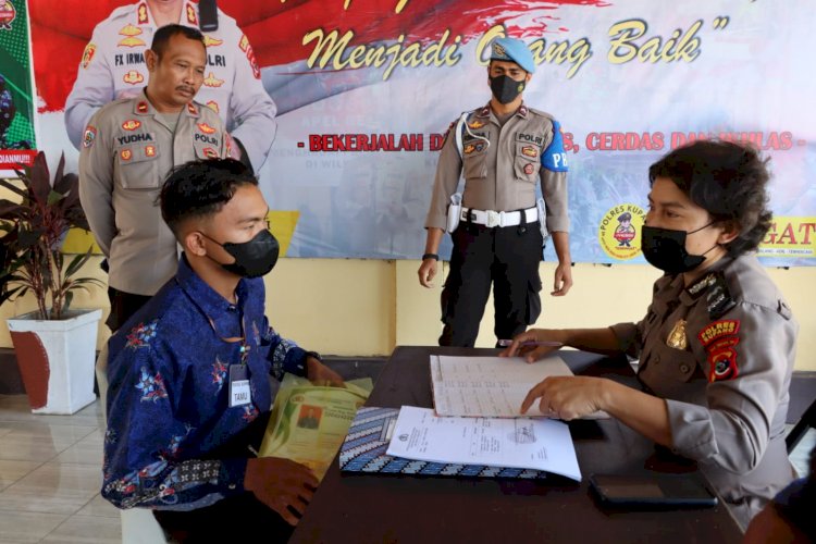 Penerimaan Pendaftaran Tamtama Polri di Polres Kupang Memasuki Hari Ketiga
