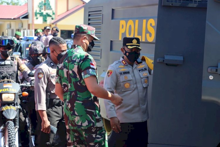 Kapolres Kupang Show of Force Perdana, Jelang Pilkades Serentak tahun 2022