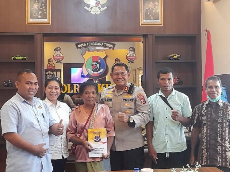 Kapolres Kupang bertemu Keluarga Korban Kematian Elkana Konis , Pastikan Penyidikan dilanjutkan