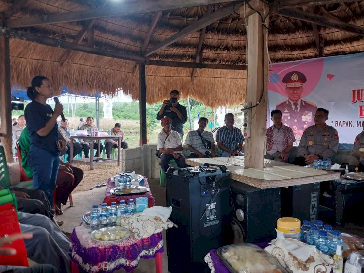 Kapolres Kupang Gelar Jumat Curhat Bareng Kapolda NTT dengan Kelompok Tani di Kupang Barat