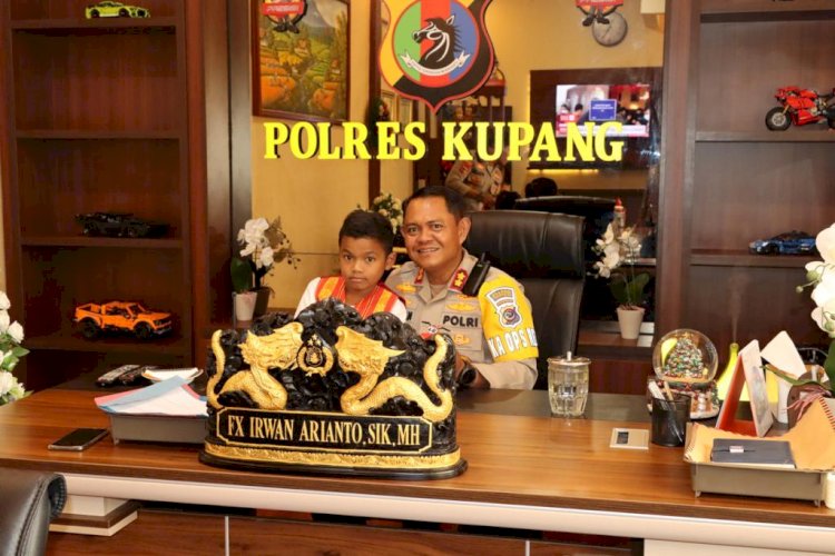 Hendak Ucapkan Terimakasih, Nono temui  Kapolres  Kupang