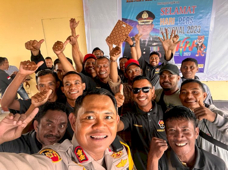 Meriahkan HUT HPN, Kapolres Kupang Gelar Jumat Curhat Spesial Bersama Insan Pers